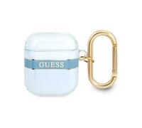 Guess GUA2HHTSB AirPods Cover Heart Transparent - Blue