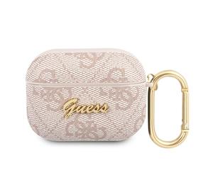 Guess GUA34GSMW Case for AirPods 3 Brown 4G Script Metal Collection