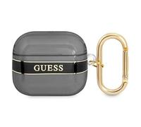 Guess GUA3HHTSK Case for AirPods 3 Cover Black/Black Strap Collection