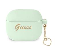 Guess GUA3LSCHSN Case for AirPods 3 Cover Green Silicone Charm Heart Collection