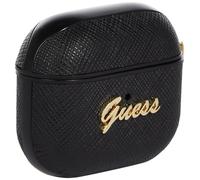 Guess AirPods 3 Case GUA3SASMK, Black - Saffiano Script Metal