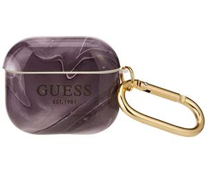 Guess GUA3UNMK Case for AirPods 3 Black Marble Collection