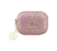 Guess GUAP2GLGSHP AirPods Pro 2 Case Glitter Script Heart Pink