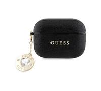 Guess Fixed Glitter Heart Diamond Charm Case for Airpods 2 Pro Black - GUAP2PGEHCDK
