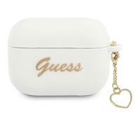 Guess GUAPLSCHSH Case for AirPods Pro White Silicone Charm Collection