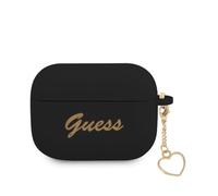 Guess GUAPLSCHSK Case for AirPods Pro Black Silicone Charm Collection
