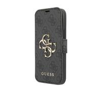 Guess GUBKP13S4GMGGR 4G Big Metal Logo Book Case, Gray - iPhone 13 mini