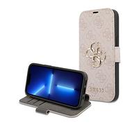 GUESS GUBKP13X4GMGPI Case for iPhone 13 Pro Max 6.7 Inch Pink Books 4G Big Metal L