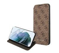 Guess GUBKS22MG4GFBR Case for S22+ S906 Brown Beech 4G Metal Gold Logo
