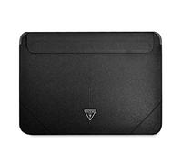 Guess GUCS14PSATLK Sleeves 13/14 Inches Black Saffiano Triangle Logo