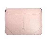 Guess GUCS14PSATLP Sleeves 13/14 Inch Pink Saffiano Triangle Logo
