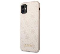 GUESS GUHCN61G4GFPI 4G Metal Gold Logo Case for iPhone 11 Pink