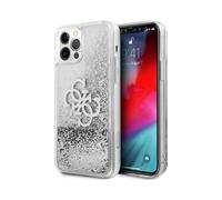 Guess GUHCP12LLG4GSI 4G Big Liquid Glitter Case, Silver - iPhone 12 Pro Max