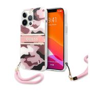 Guess GUHCP13LKCABPI Case Camo Strap Collection Pink - iPhone 13 / 13 Pro