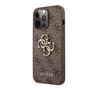 Guess GUHCP13X4GMGBR Case for iPhone 13 Pro Max 6.7 Inch Brown 4G Big Metal Logo