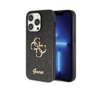Guess GUHCP14LHG4SGK Glitter Script Big 4G, Black - iPhone 14 Pro