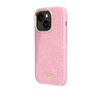 Guess iPhone 14 PU Croco Phone Case - Pink - One Size