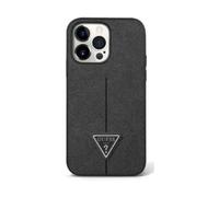 Guess GUHCP14XPSATLK Saffiano Triangle Logo Case, Black - iPhone 14 Pro Max