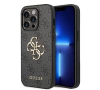 Genuine Guess 4G Metal Logo Impact Protection for iPhone 15 Pro Max - Grey