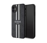 Guess GUHMN61P4RPSK Case 4G Stripe For Magsafe Black - iPhone 11 / XR