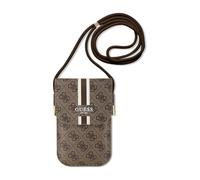 Guess GUOWBP4RPSW Phone Bag 4G Stripe Brown - One Size