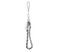 GUESS GUSTSASSK Phone Strap Black Chain Metal Logo Charm, x, Metal, Agate