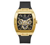 GUESS GW0202G1 Phoenix Gold Plated Black Strap Watch - W96182