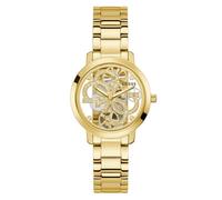 GUESS GW0300L2 Quattro Clear Gold Plated Bracelet Watch - W96299