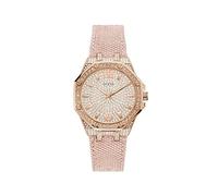 Guess , Shimmer Full Crystal Nylon Watch ,Pink female, Sizes: ONE SIZE