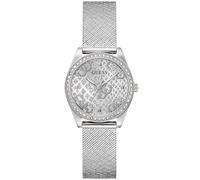 Guess Women's Fancy Dial Stone Set Bezel Mesh Strap Watch