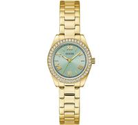 Guess GW0841L5 Wristwatch Mini Luna 30mm 1ATM Quartz Unisex Green Gold Link s...