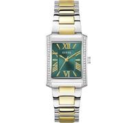 Guess Watch Bonnie GW0874L2 Women's Two-Tone Stainless Steel Bracelet Rectangular Green Dial