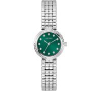 Guess GW0930L1 Wristwatch Clara 28mm 3ATM Quartz Unisex Green Silver Link strap
