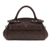 GUESS handbag cross body bag Diana Mini Top Handle Flap Chocolate Logo dark brown