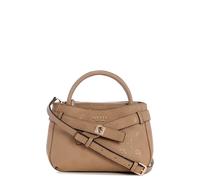 GUESS handbag cross body bag Ella Logo Mini Satchel Beige Logo taupe