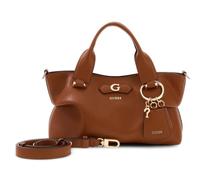 GUESS handbag cross body bag Suzy Mini 3 Compartment Satchel Cognac brown