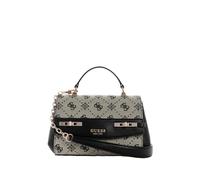 GUESS Handbag Shoulder Bag Melinda Logo Top Handle Bag Black Logo Black