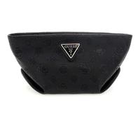 GUESS Helina Top Zip Cosmetic Bag Black Logo Black