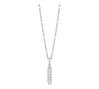 Guess Hexagon Stainless Steel Crystal Necklace UBN29105