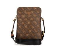 GUESS HMEVZLP3381 Men's Vezzola Eco 4G Logo Mini Cross Bags (Choco Brown, One Size)