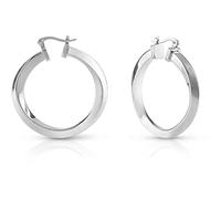 GUESS Hoops Don't Lie Earrings JUBE01484JWRHT-U Brand, one size, Metal, Not a gemstone