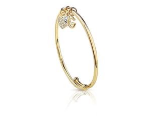 GUESS HOOPS Yellow Metal Bangle