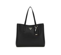 Guess Meridian Triangle Logo Shopper Tote Womens Bags In Black