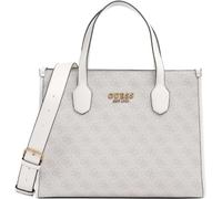 GUESS HWSB8665240 Women's Silvana 4G Logo Handle Flap Bags (White Gold, One Size)