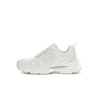 Guess Ibitha Laminated-Insert Running Trainers, White, Size 6, Women White