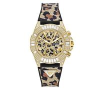 GUESS Iconic 40th Women's Analogue Watch with Round Dial Champagne Multicolour Multicoloured GW0814L3, Multicolored
