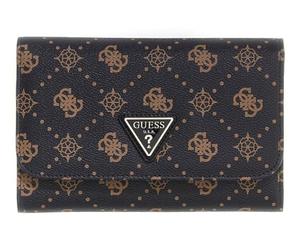 GUESS id case Silia Passport Organizer Espresso Logo Dark Brown