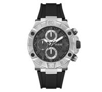 GUESS Ignite Multi-Function Analog Watch for Men, 46 mm Case Width, Black, Black, Classic