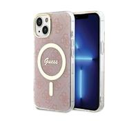 Guess IML 4G Case Pink for Magsafe - iPhone 15