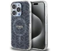 Guess IML GCube with MagSafe Hard Case for iPhone 15 Pro Max 6.7" Black - New